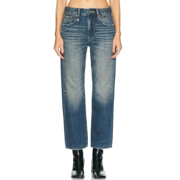 R13 Denim - R13 Romeo Mid-Rise Straight-Leg Jeans-sz 25